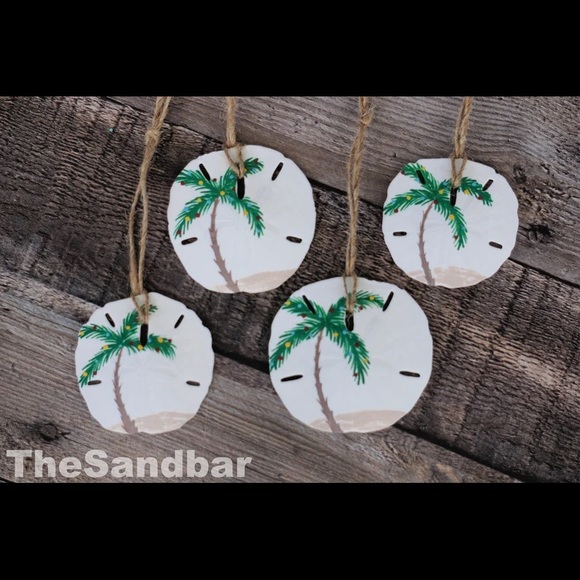 Palm Tree Ornament, Deck the Palms Design Beach Sand Dollar Ornaments TheSandbar - Picture 2 of 4